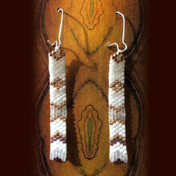 Eleganct, delica, bead earring - Picture 1 of 2